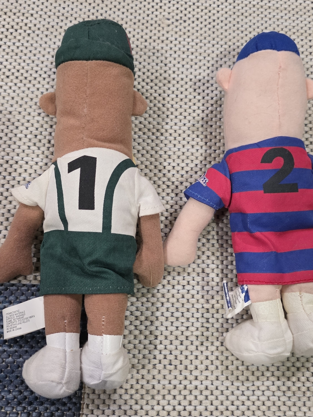 Vintage Milwaukee Brewers Racing Sausages Plush Dolls - Lot of 4 (#1, #2, #3, #4 - Picture 8 of 12